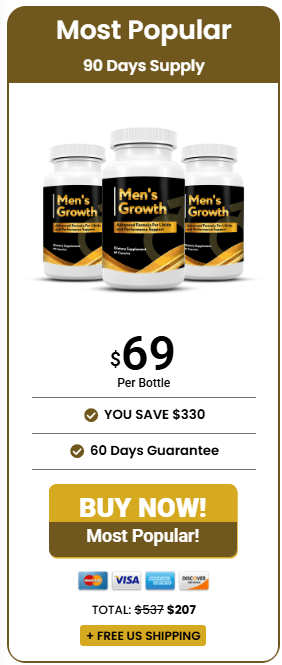 Men’s Growth 3 Bottle Pricing